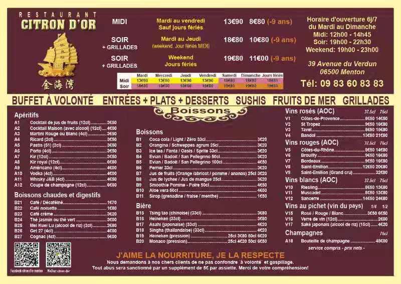 Citron D’or - Menu Image 3
